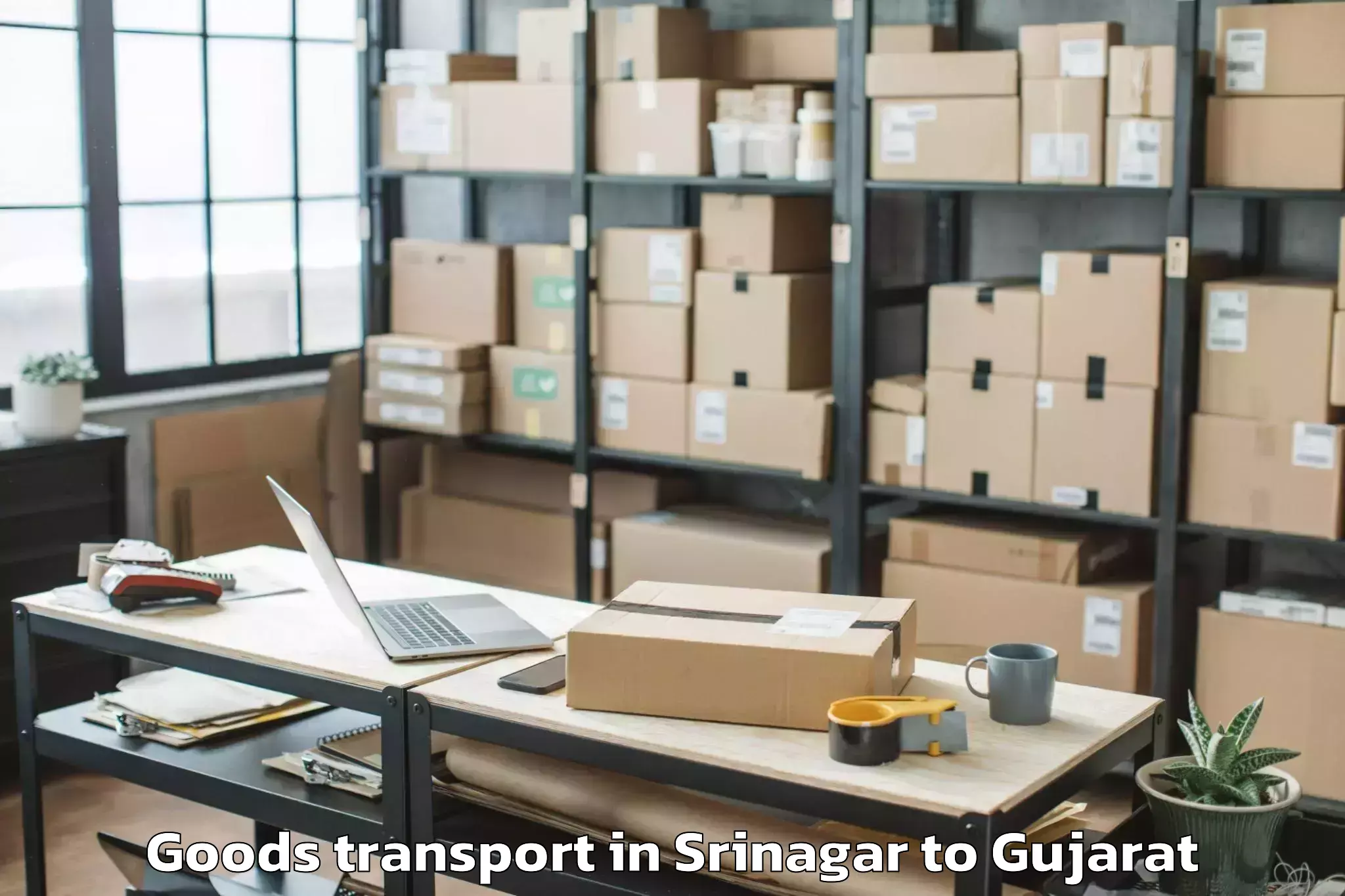 Discover Srinagar to Sankheda Goods Transport